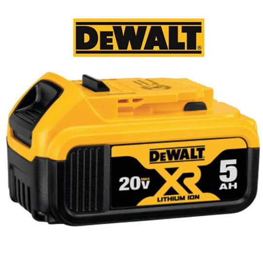 АккумулятордляDeWalt20VLi-Ion5.0AhDCB184cиндикациейАКБДЕВОЛЬТбезэффектапамяти