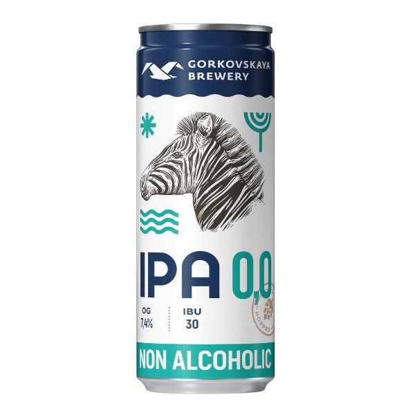 Пиво безалкогольное IPA 0,33л-10шт