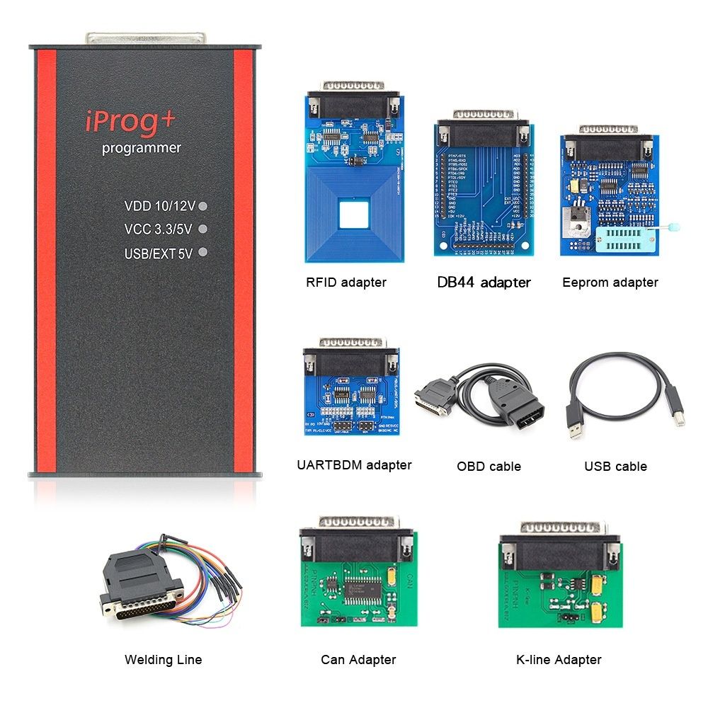 Инструмент Iprog+Pro V87 ECU tool может заменить автомобильный программатор carprog ecu 6 модулей