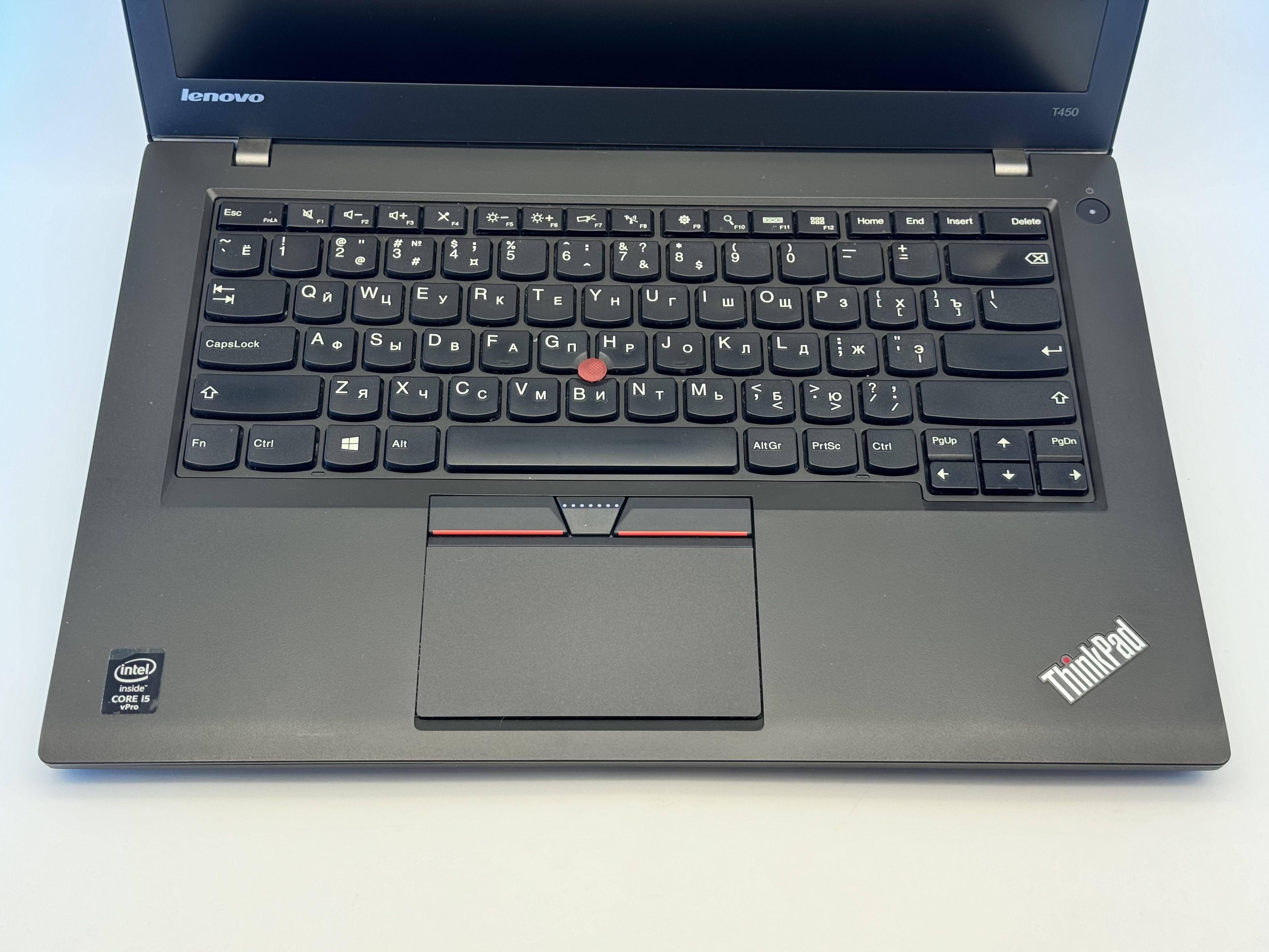 LenovoLenovoThinkPadT450Ноутбук14",IntelCorei5-5300U,RAM8ГБ,SSD256ГБ,IntelHDGraphics5500,WindowsPro,темно-серый,черно-серый,Русскаяраскладка