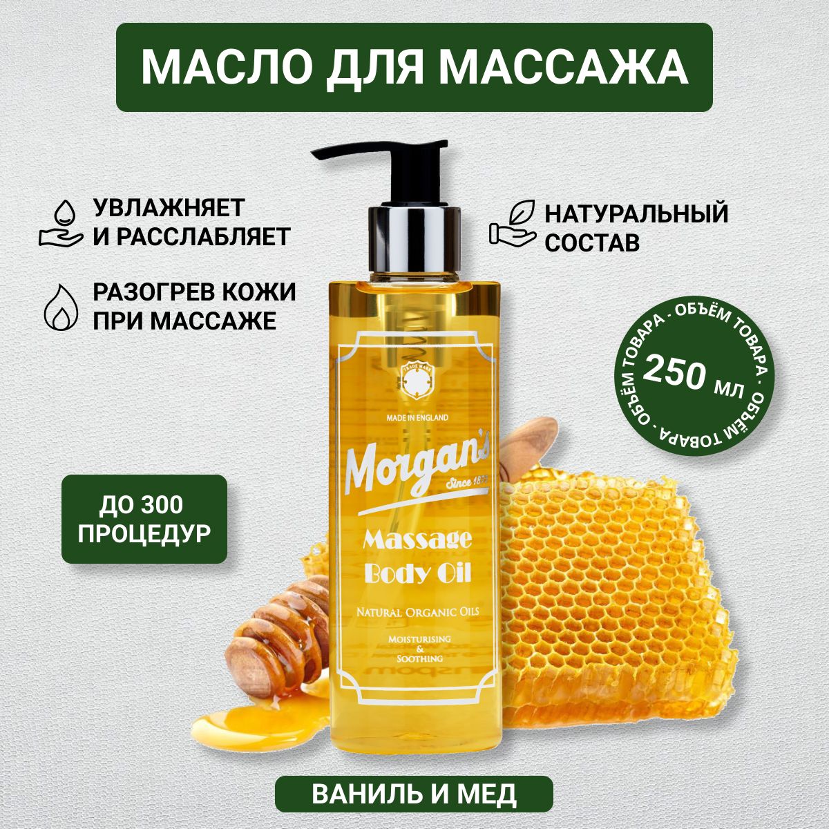 Масло для массажа Morgans Massage Body Oil 250 мл