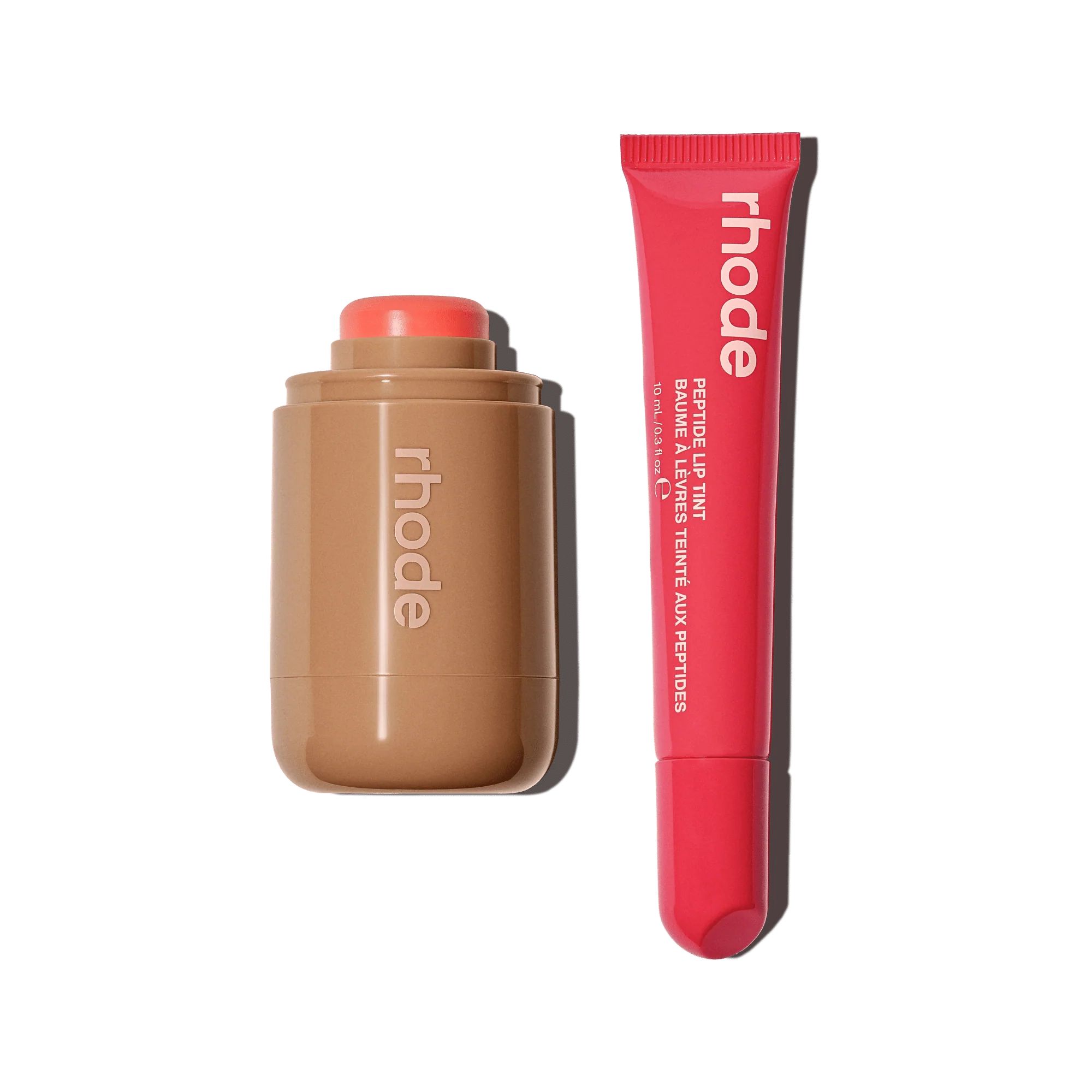 Набор косметики Rhode the coral duo POCKET BLUSH + PEPTIDE LIP TINT Румяна spicy marg и Тинт для губ guava spritz