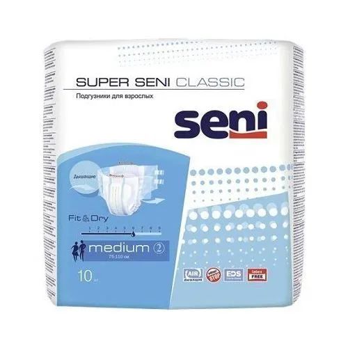 Подгузники для взрослых Super Seni Medium (обхват 75-110 см), 10 шт.