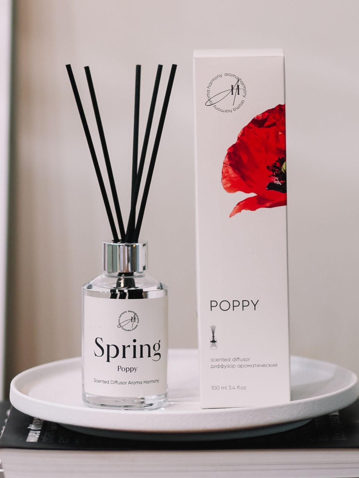 АроматизатордлядомадиффузорспалочкамиAromaHarmonySpringPoppy100мл