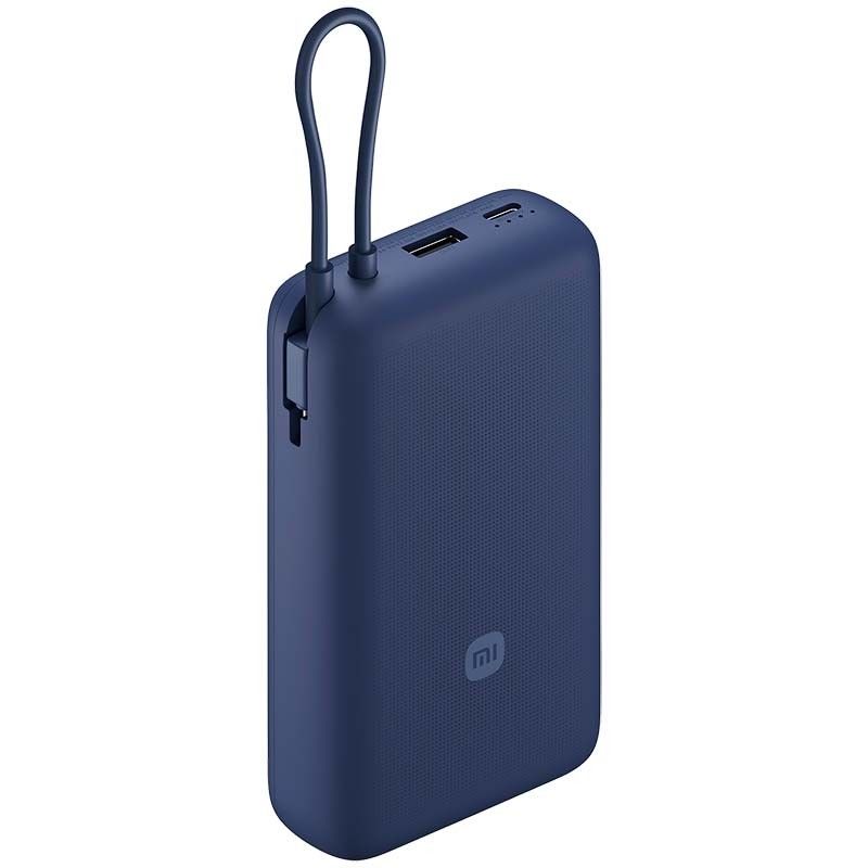 ВнешнийаккумуляторповербанкXiaomi33WPowerBank,20000мАч,синийскабелем(BHR8975GL)