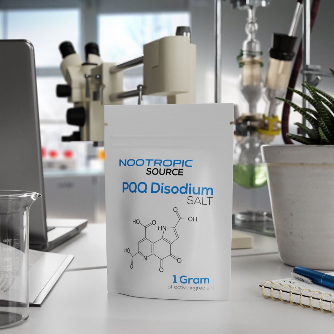 PQQ Disodium Пирролохинолинхинон порция 10 мг Nootropic Source порошок высокой степени биодоступности