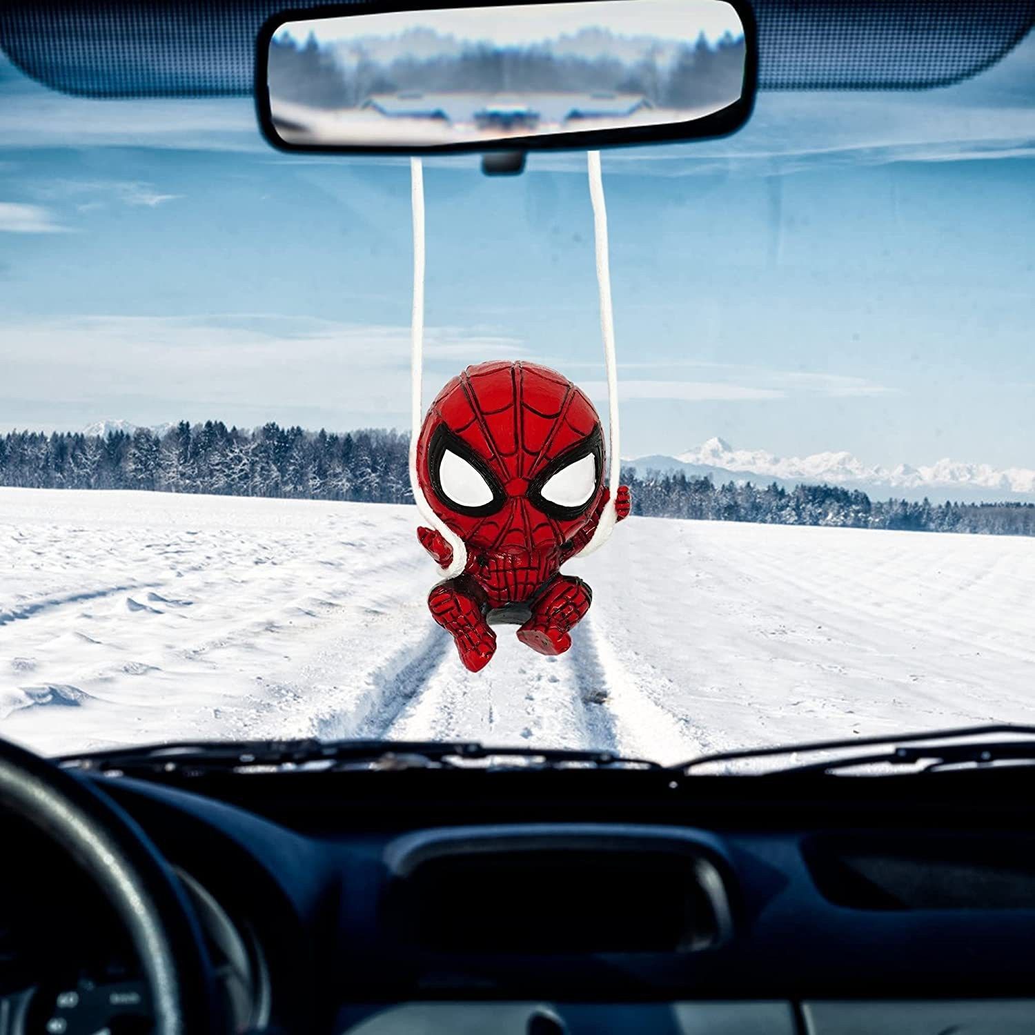 украшение автомобиля подвеской человек-паук