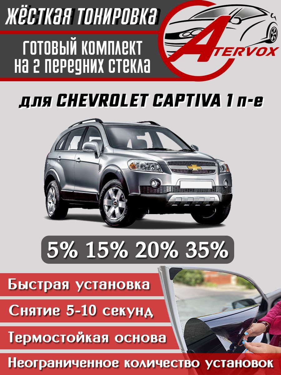 ATERVOX / Жёсткая тонировка Chevrolet Captiva - 1 п-е (2006-2016) 15% - Съёмная тонировка Шевроле Каптива 1 15%