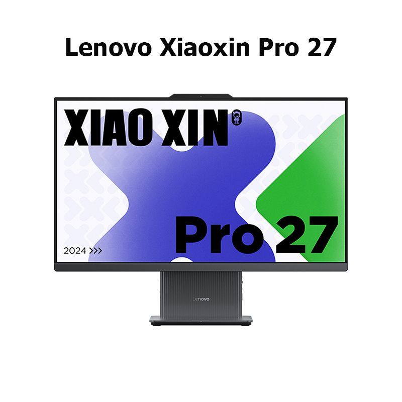 Lenovo 27" Моноблок Lenovo Xiaoxin Pro 27 (Intel Core i5-13420H, RAM 16 ГБ, SSD 1024 ГБ, Intel Iris Xe Graphics, Windows 11 Home), черный, серый, Английская раскладка