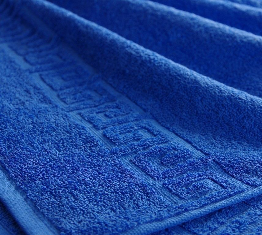 Ашматекс Полотенце подарочное махровое гостевое, сувенирное,подарочное для ванны, сауны, бани, фитнесса, спа ,тела, лица, волос ,рук, массажа, бассейна, Махровая ткань, Хлопок, 50x100 см, синий, 1 шт.