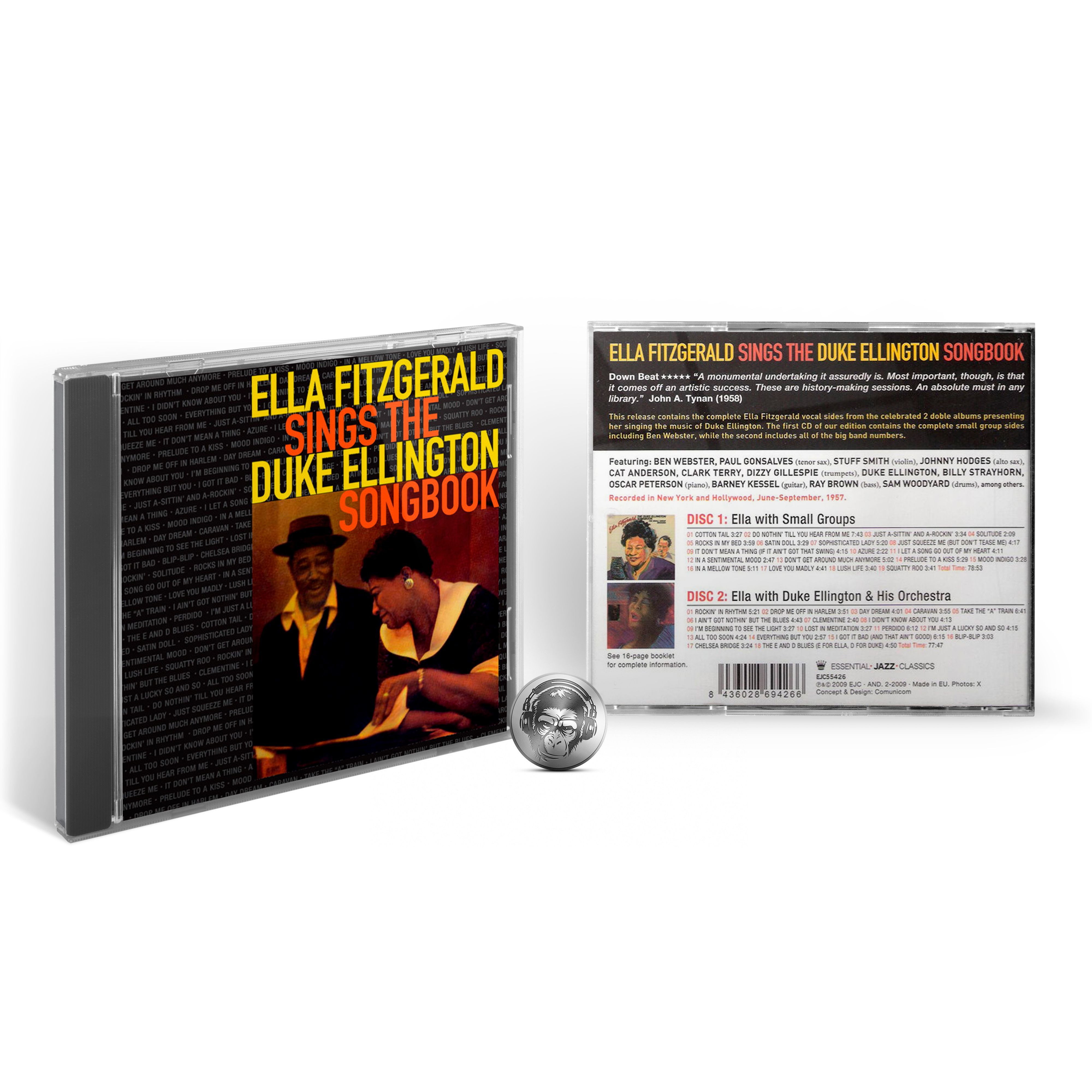 Музыкальный диск Ella Fitzgerald - Sings The Duke Ellington Songbook (2CD) 2008 Essential Jazz Classics Jewel