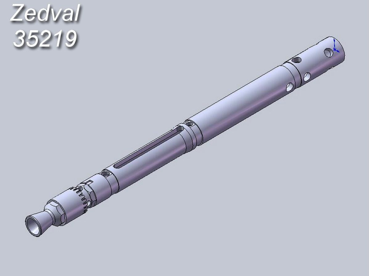 35219 ZEDVAL 1:35 7,9 мм ствол пулемета MG 34T