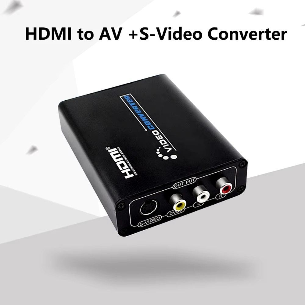 Адаптер-переключатель видеоконвертера HDMI-AV Svideo CVBS L/R с поддержкой 1080p 3RCA PAL/NTSC для ТВ-приставки Blue-Ray DVD