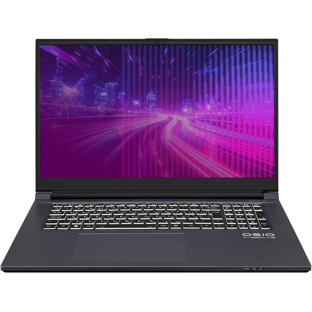 OSiOCyberLineC170i-001Ноутбук17.3",IntelCorei5-12600H,RAM16ГБ,SSD512ГБ,NVIDIAGeForceRTX3050(6Гб),Безсистемы,(C170i-001),серый,Русскаяраскладка