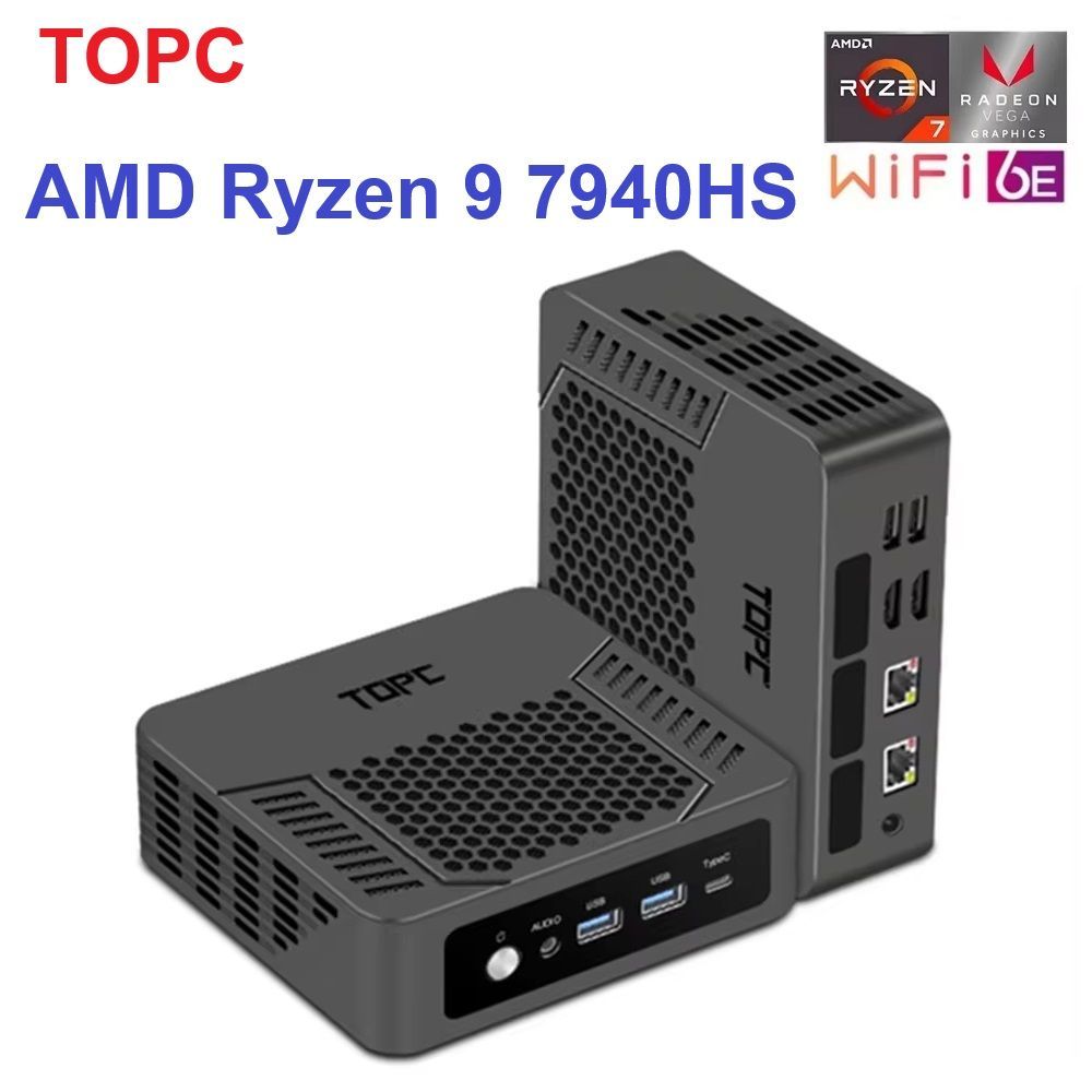 TOPCМини-ПКTR9(AMDRyzen97940HS,RAM32ГБ,SSD512ГБ,AMDRadeon780M,Windows)