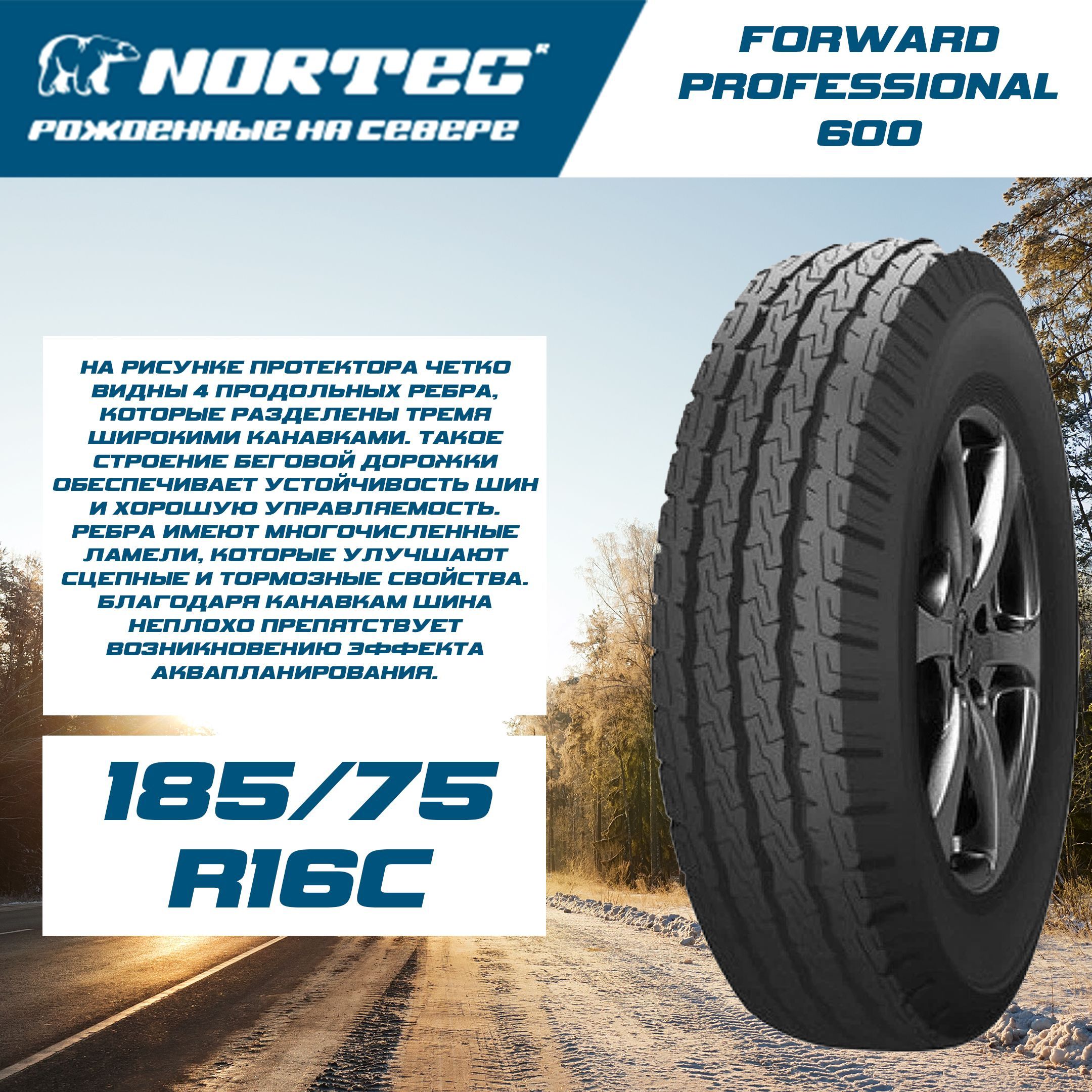 Forward Professional 600 Шины  всесезонные 185/75  R16С 104Q