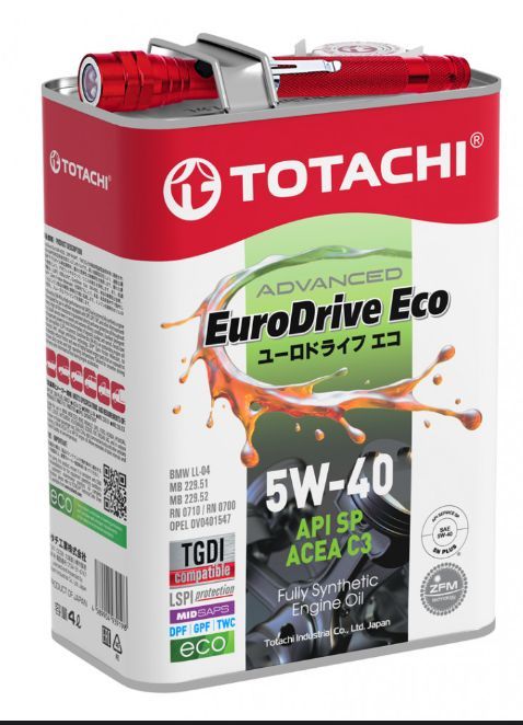 TOTACHI 5W-40 Масло моторное, Синтетическое, 4 л