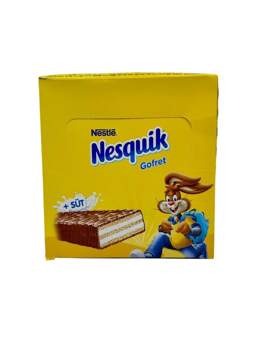 Nesquik Вафельный молочный батончик Несквик Gofret 30шт