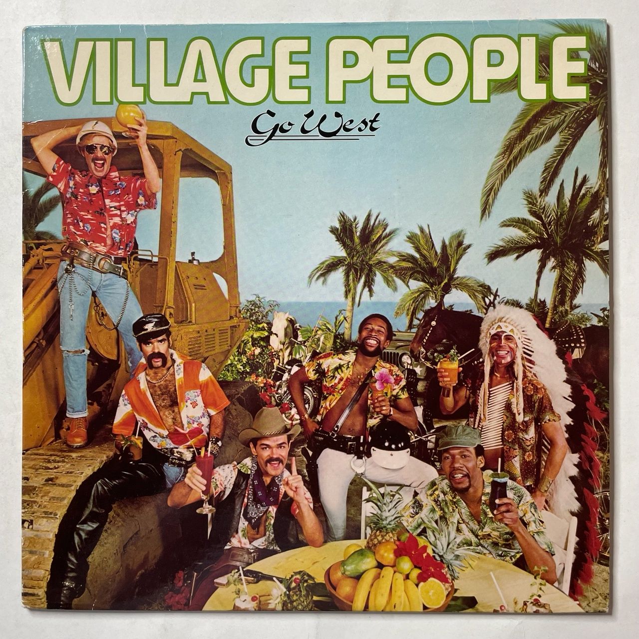 Винтажная виниловая пластинка LP Village People Go West (USA 1979) (Poster)