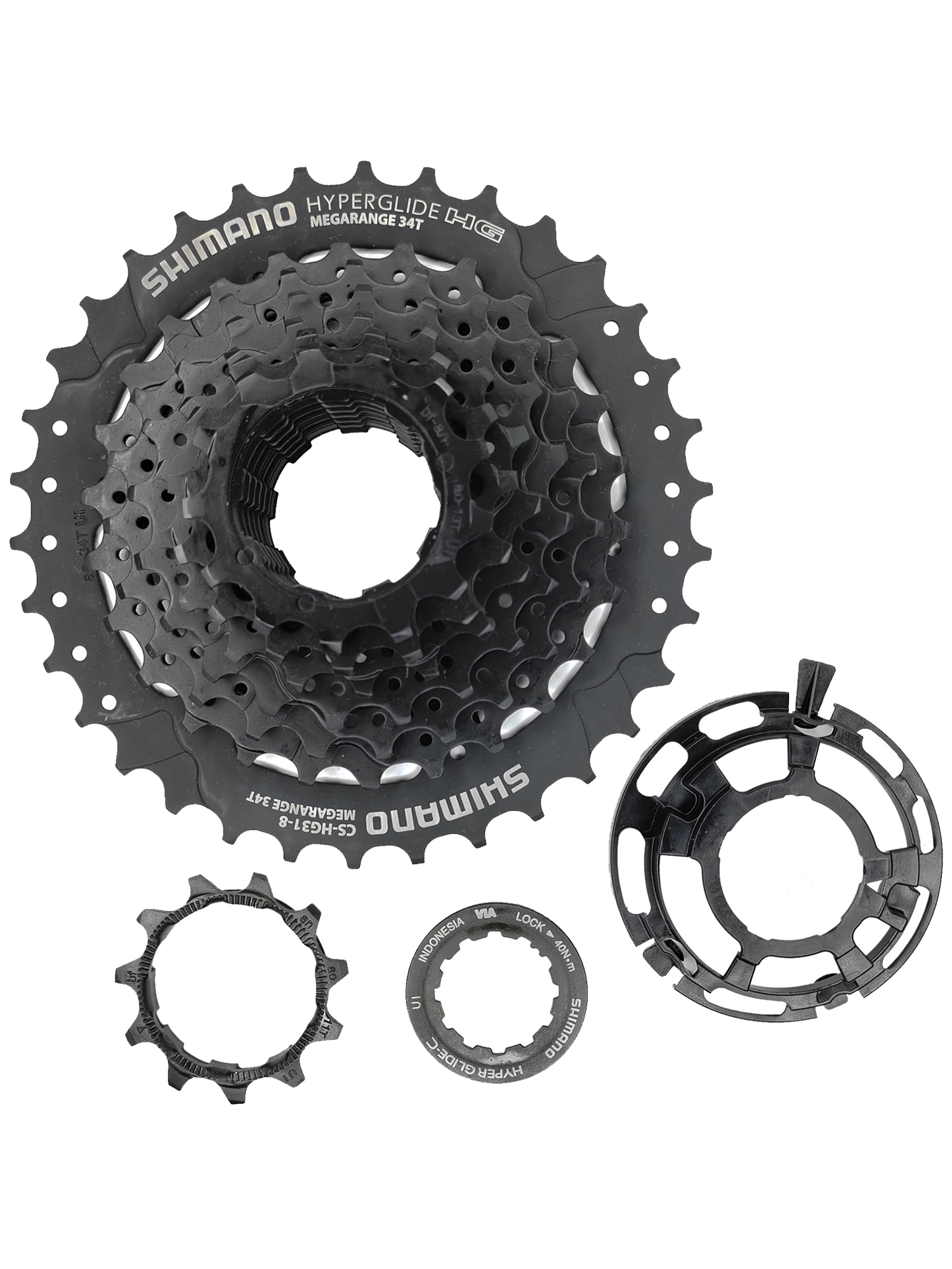 Shimano Кассета звезда задняя HG31, 8 скоростей, звезды 11-34, черная — Товары для велоспорта — фото 4