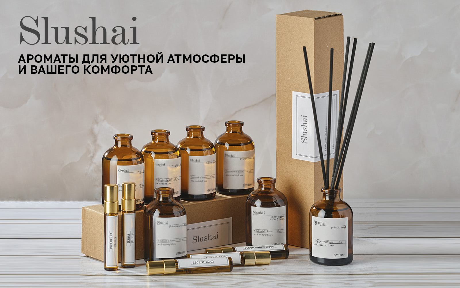 Набор ароматических диффузоров Tobacco&vanilla и Amber & Black Pepper(图1)
