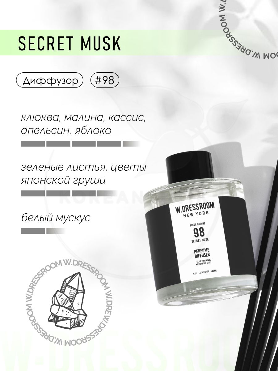 Ароматический диффузор Жидкий, Мускус, Ягодный, 120