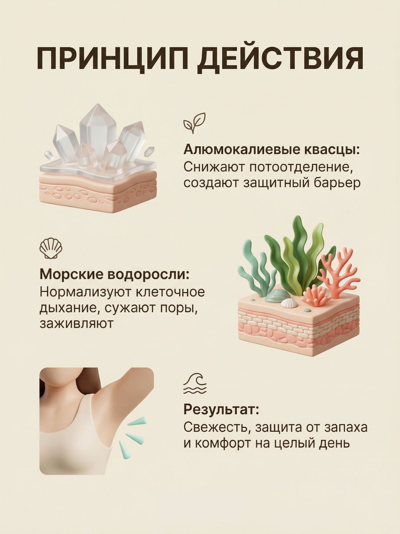 Дезодорант спрей натуральный минеральный от пота и запаха