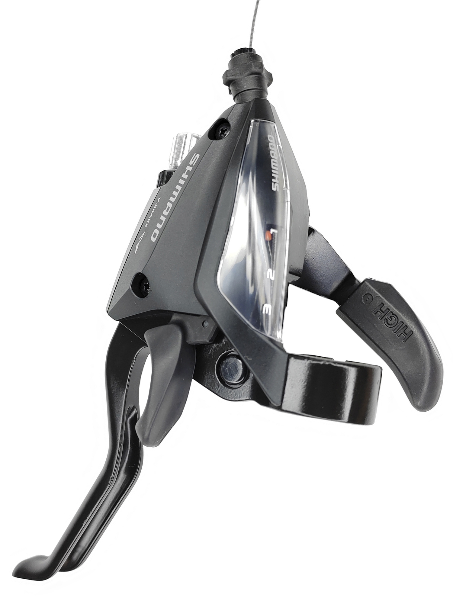Shimano Шифтер ручка тормоза ST-EF500, серия Acera, 3 скорости, под левую руку, трос 180 см, OEM — Товары для велоспорта — фото 2