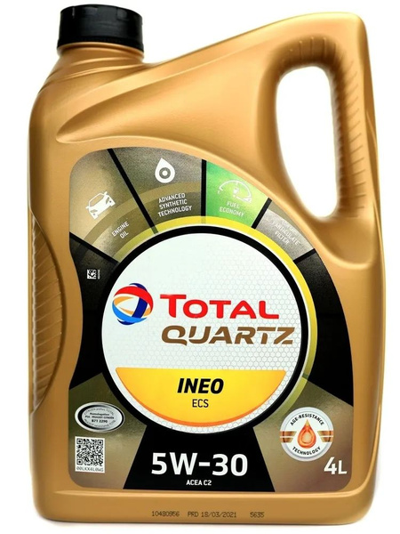 Масло моторное ТОТАЛ 5W-30 Синтетическое - купить в интернет-магазине ...