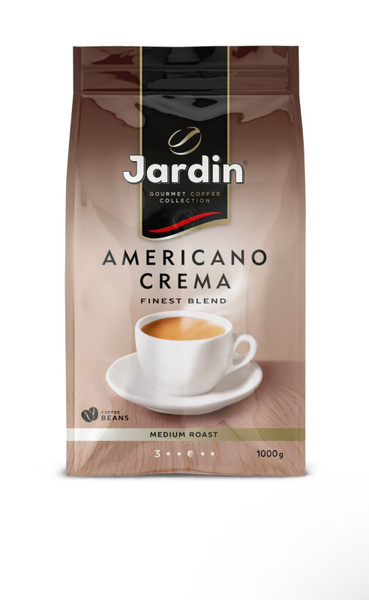 Кофе в зернах Jardin Americano Crema,1 кг, подарок на день рождения ...