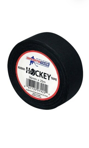Хоккейная лента для клюшки Sports Tape 36мм*25м чёрная купить по низкой ...
