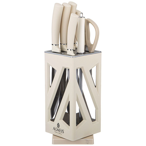 Набор кухонных ножей Agness, Нержавеющая сталь купить по низкой цене с ...