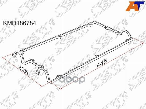 Прокладка Клапанной Крышки Mmc 4G63 Dohc 91- - SAT арт. KMD186784 ...