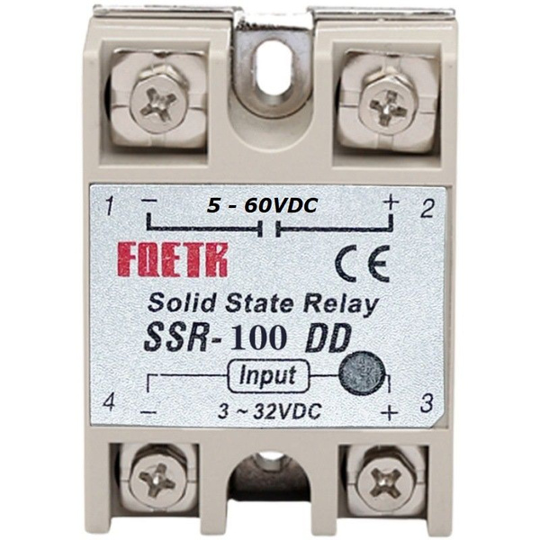 Реле твердотельное постоянного тока коммутация DC 5 - 60В 100А ...