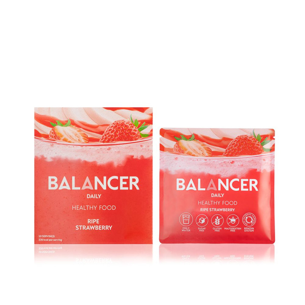 Коктейль BALANCER DAILY со вкусом Спелая клубника - купить с доставкой ...