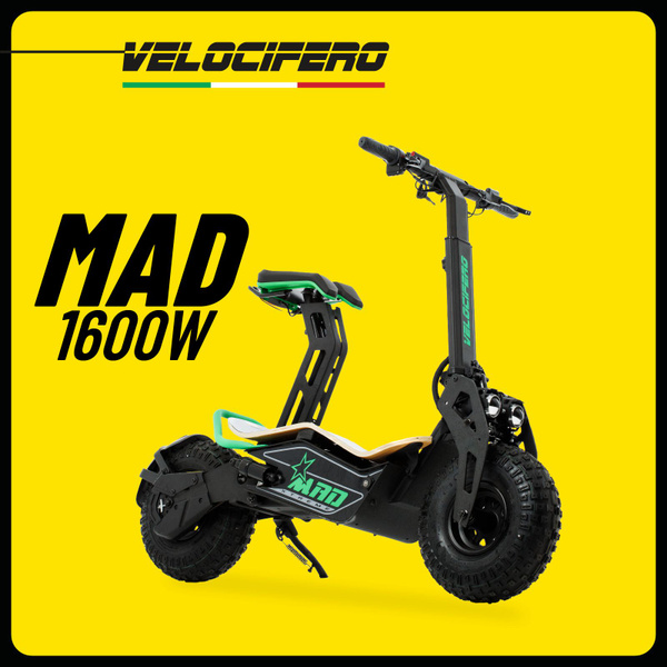 Электросамокат Velocifero MAD 1600W большой внедорожный брутальный ...
