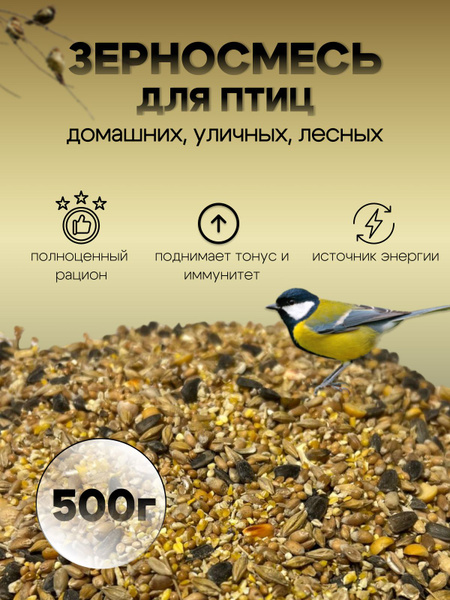 Корм для уличных и лесных птиц.Зерносмесь - купить с доставкой по ...