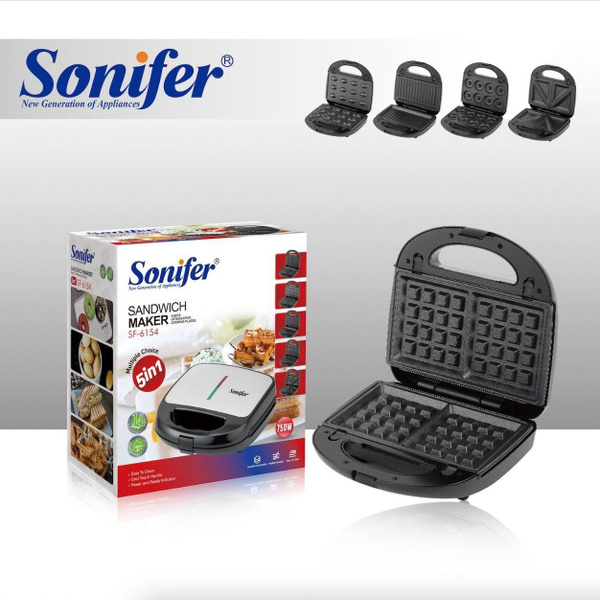 Вафельница SONIFER SF-6154, черный - купить по выгодной цене в интернет ...