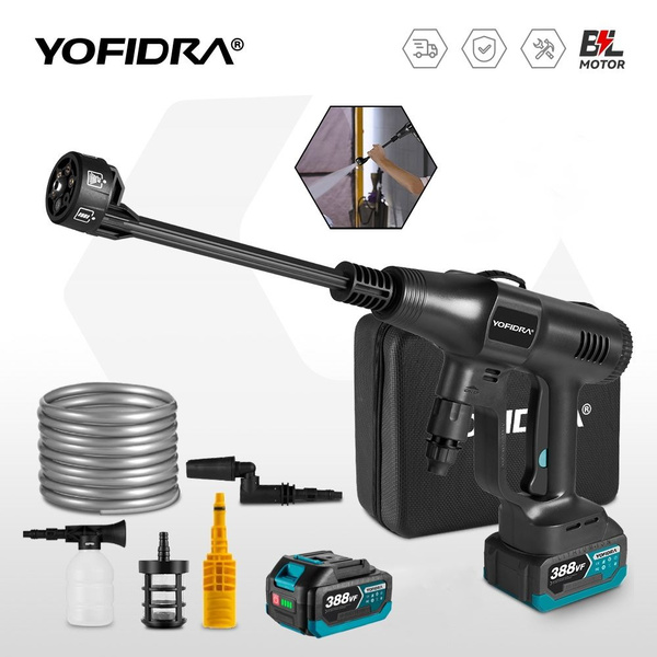 Аккумуляторная мойка высокого давления YOFIDRA для автомобиля в кейсе ...