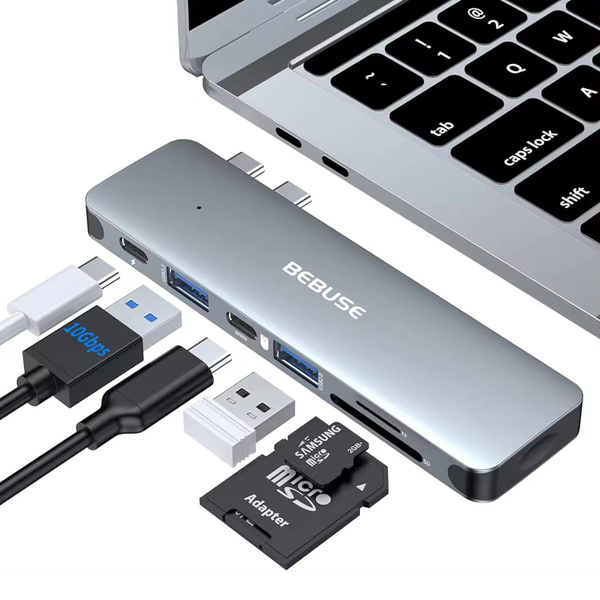 Переходник для ноутбука apple MacBook, MacBook Pro Air. USB хаб ...
