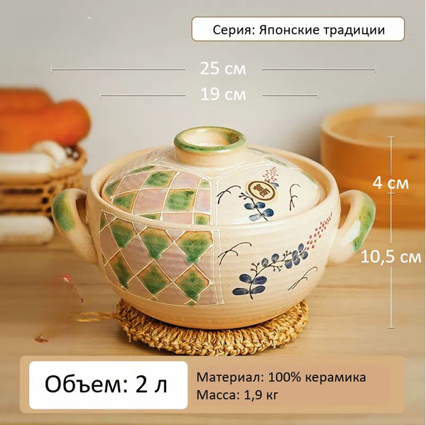 Кастрюля OneTwoPot, Керамика, 2 л - купить по выгодной цене в интернет ...