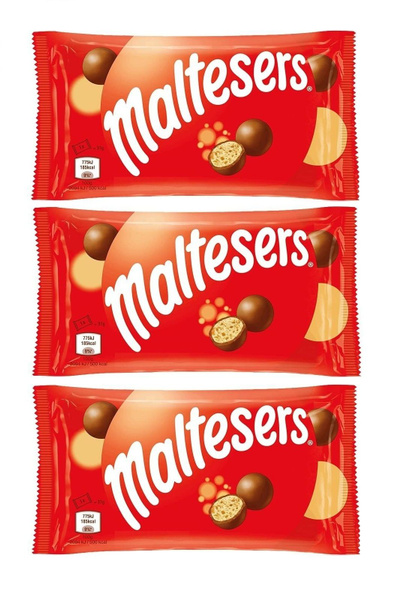 Шоколадные шарики Maltesers / Мальтизерс, 3 шт. по 37 гр ...