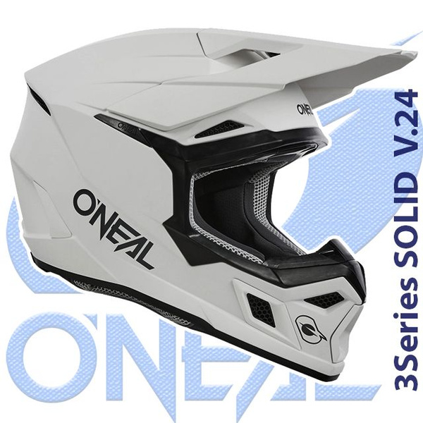 Шлем кроссовый O'NEAL 3Series SOLID V.24 XL(61-62) матовый белый ...