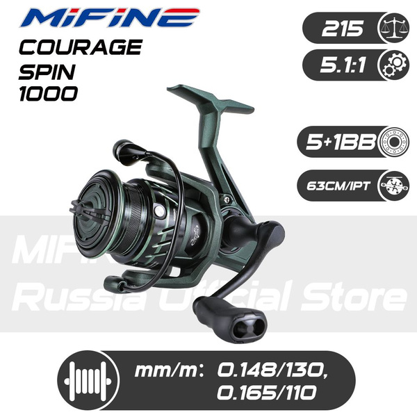 Катушка Mifine COURAGE SPIN, 1000 купить по низкой цене с доставкой в ...