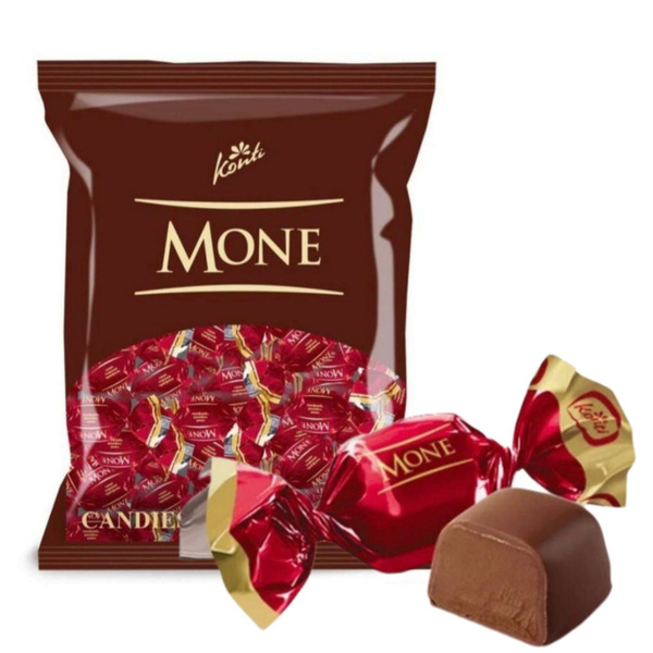 Конфеты "MONE" черный трюфель, пакет 1 кг, МОНЕ шоколадные конфеты, КФ ...