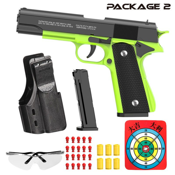 Игрушечный пистолет M1911, полностью автоматический пневматический ...