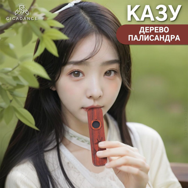 Казу деревянный Kazoo Музыкальный духовой инструмент ,Гитарный ...
