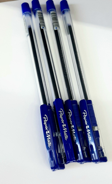 Paper Mate Набор ручек Шариковая, толщина линии: 07 мм, цвет: Синий, 4 ...