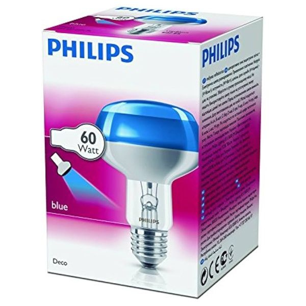 Лампа накаливания Reflector NR80 60Вт Е27 230В CL-BL для создания точки ...
