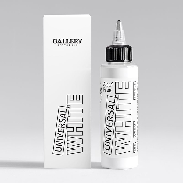 GALLERY TATTOO INK, Universal White Краска для татуировки, пигмент для ...